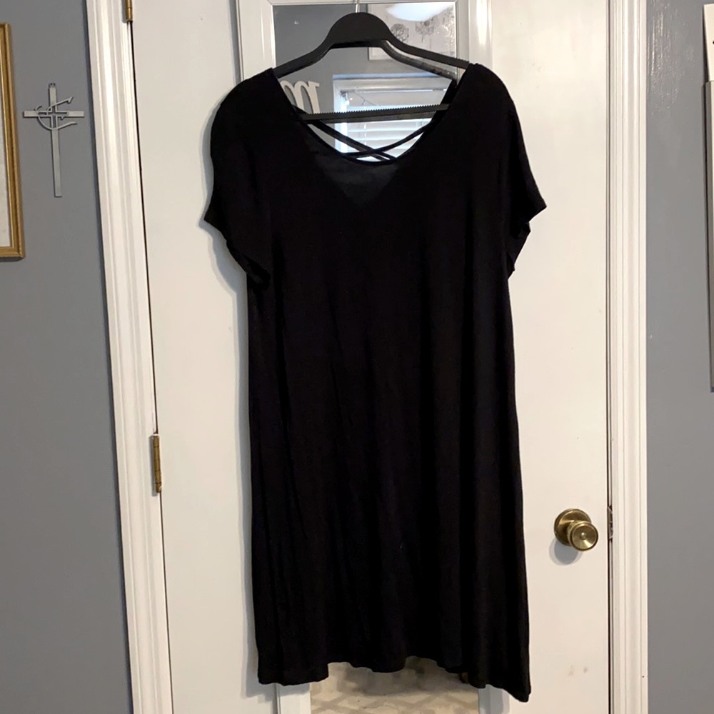 Black Short Sleeve Dress